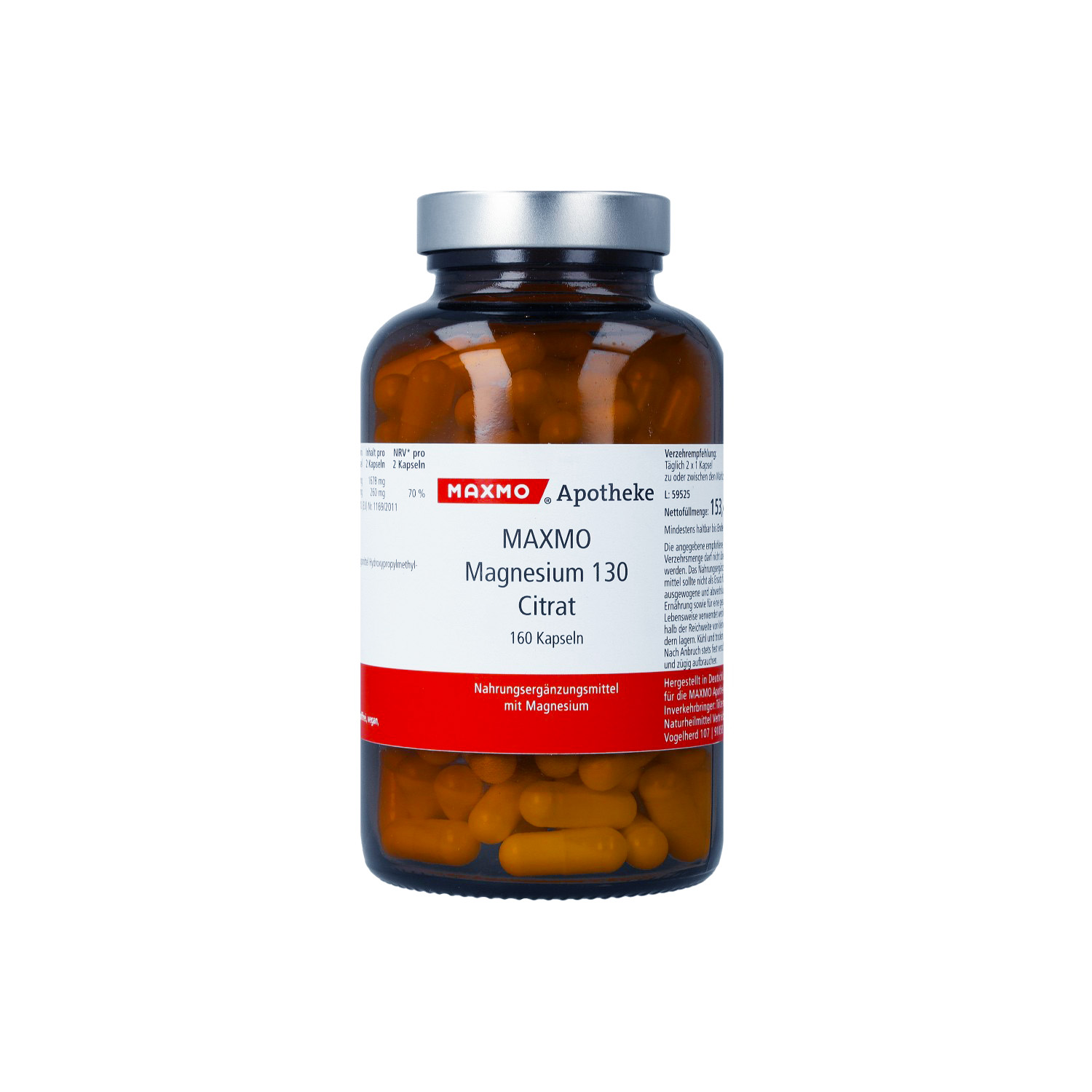 MAXMO Magnesium 130 Citrat Kapseln