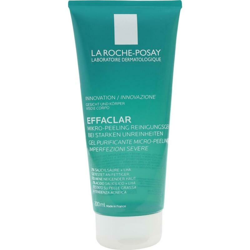 La Roche-Posay Effaclar Mikro-Peeling Reinigungsgel bei Akne an Gesicht & Körper