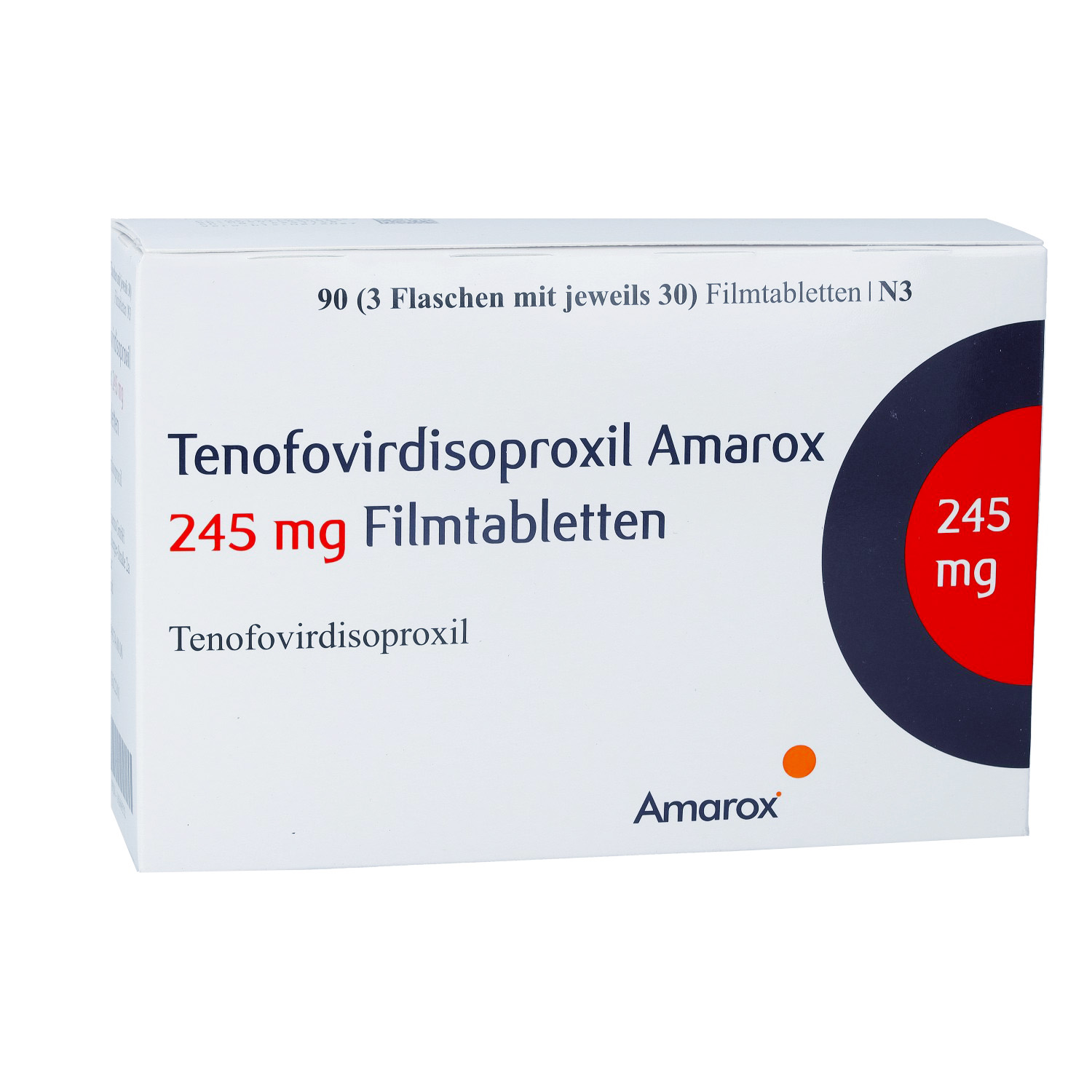 TENOFOVIRDISOPROXIL Amarox 245 mg Filmtabletten