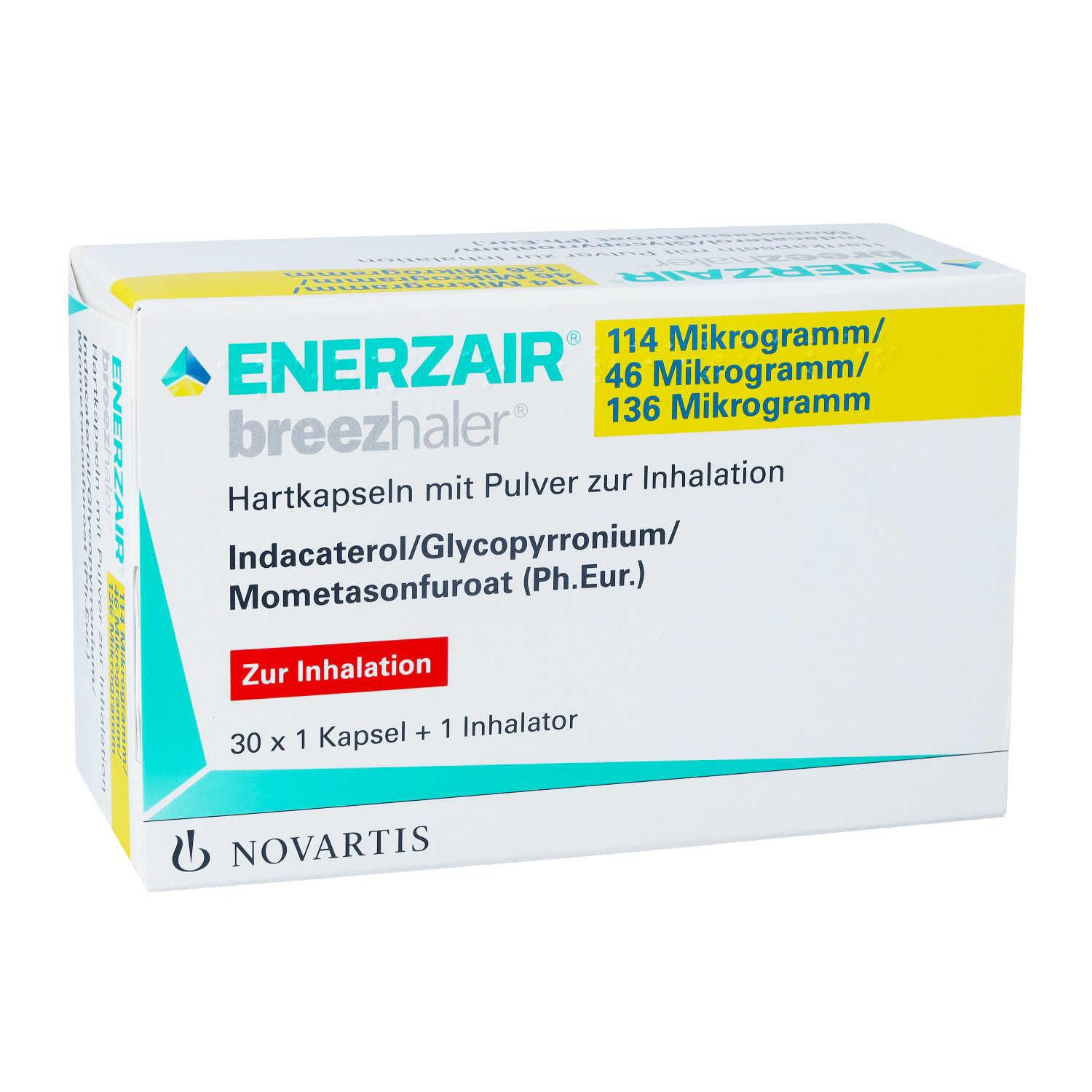 ENERZAIR Breezhaler 114μg/46μg/136μg Hkp.P.z.Inh.