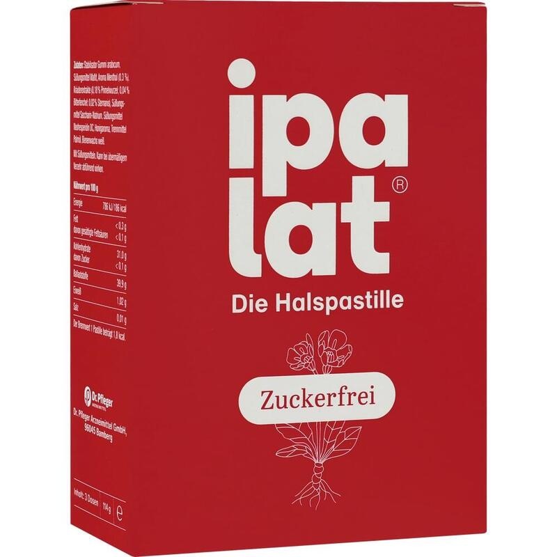 ipalat Halspastillen zuckerfrei – Mit Primelwurzel & Menthol