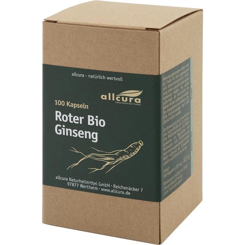 ROTER BIO Ginseng Kapseln