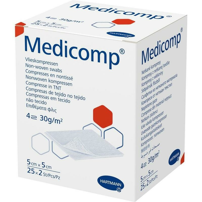 MEDICOMP Vlieskomp.steril 5x5 cm