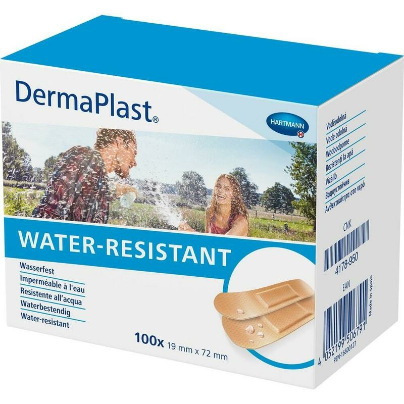 DERMAPLAST WATER-RESISTANT Pflasterstrips 19x72 mm