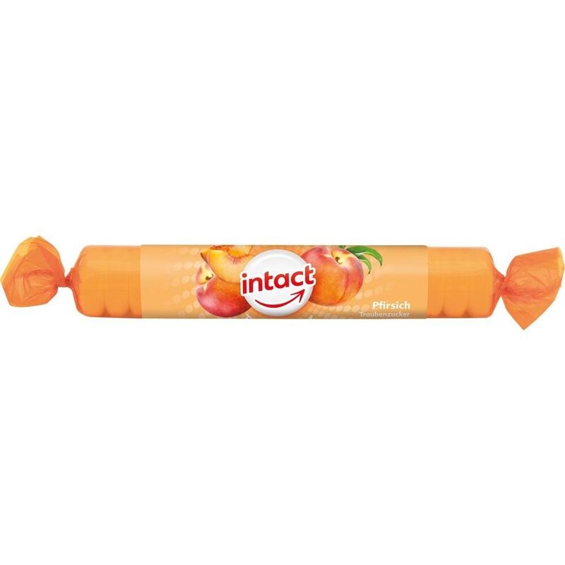 INTACT Traubenzucker Rolle Pfirsich