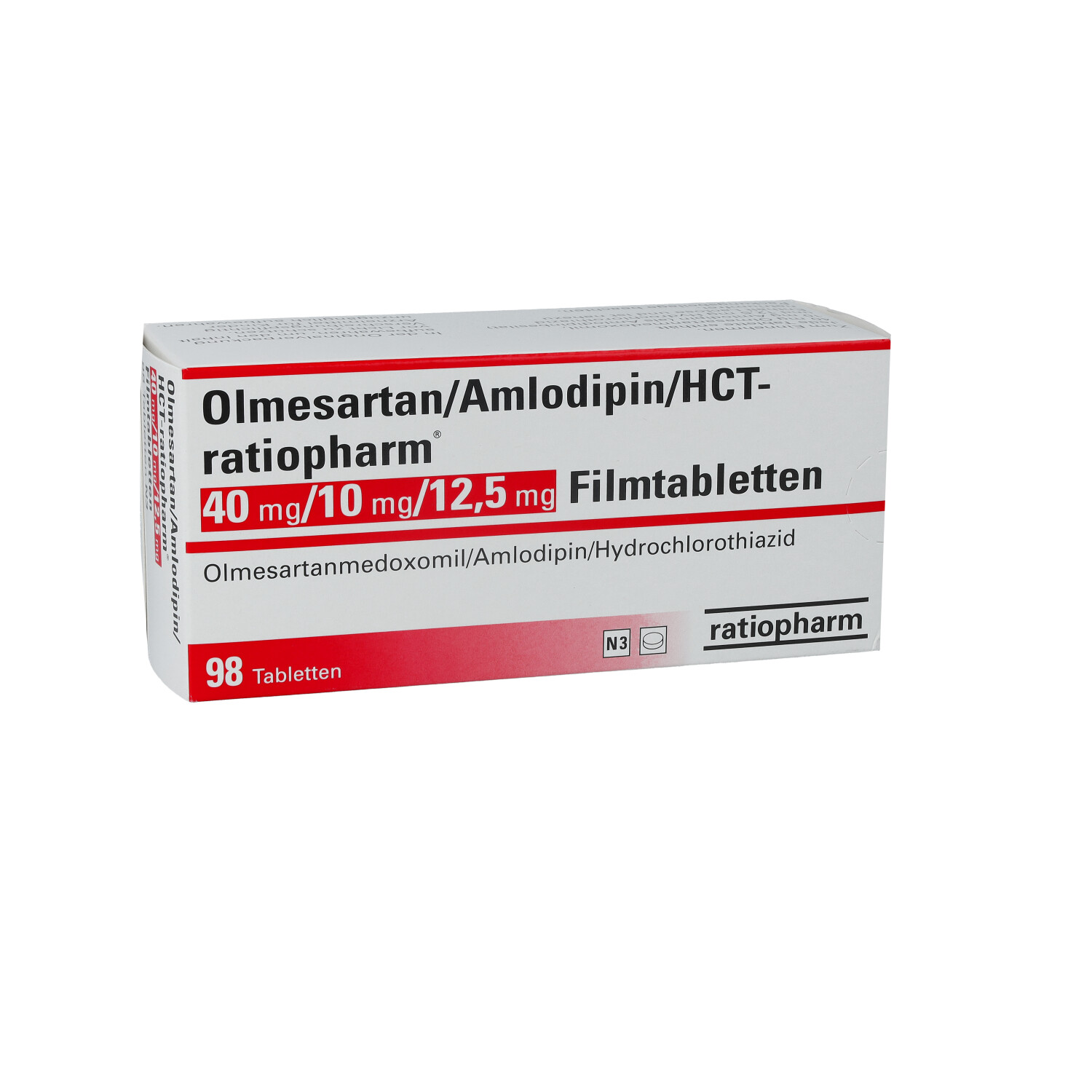 OLMESARTAN/Amlodipin/HCT-ratio 40/10/12,5 mg FTA