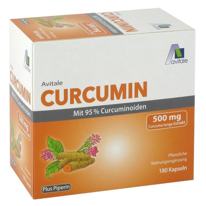 CURCUMIN 500 mg 95% Curcuminoide+Piperin Kapseln