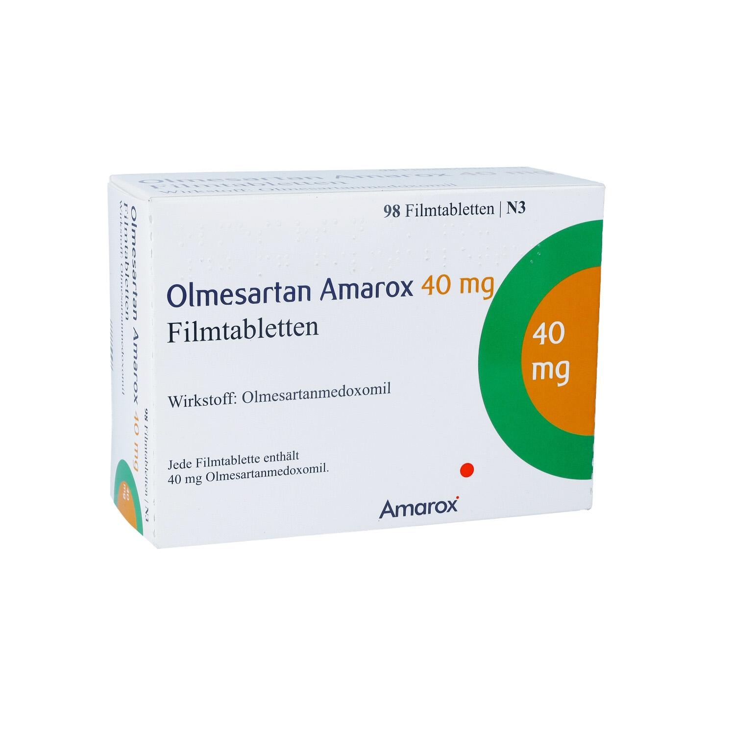 OLMESARTAN Amarox 40 mg Filmtabletten