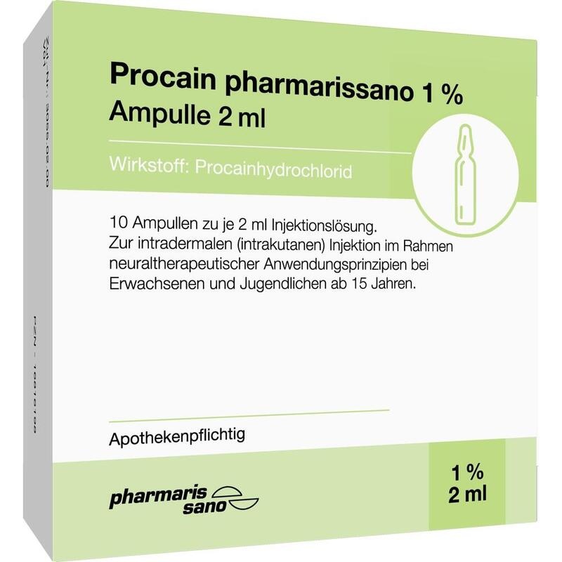 PROCAIN pharmarissano Ampulle 1% 2 ml Inj.-Lsg.