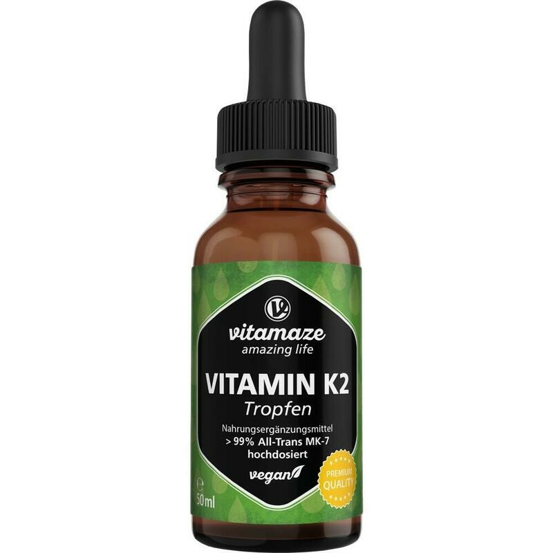VITAMIN K2 MK7 Tropfen hochdosiert vegan