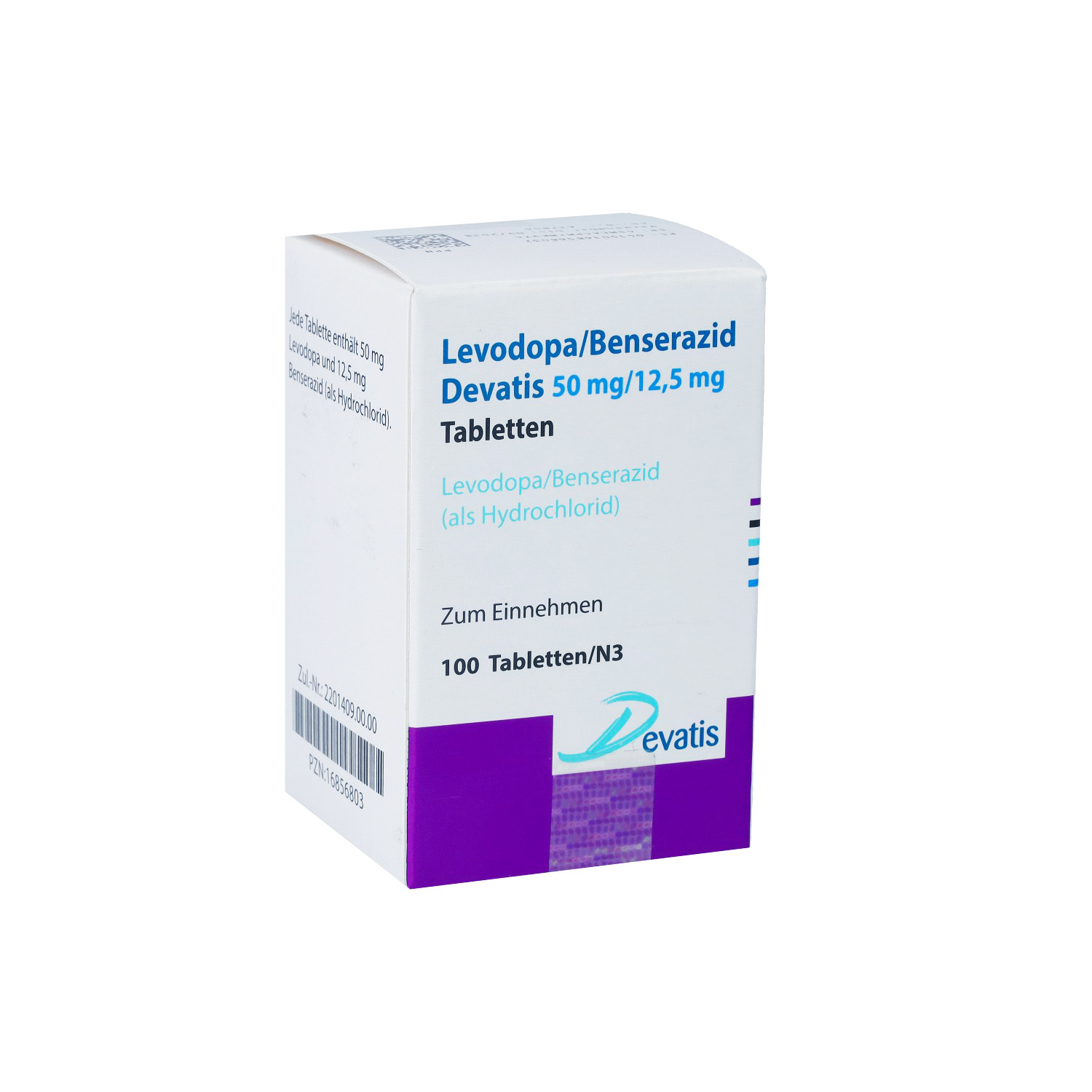 LEVODOPA/Benserazid Devatis 50mg/12,5mg Tabletten
