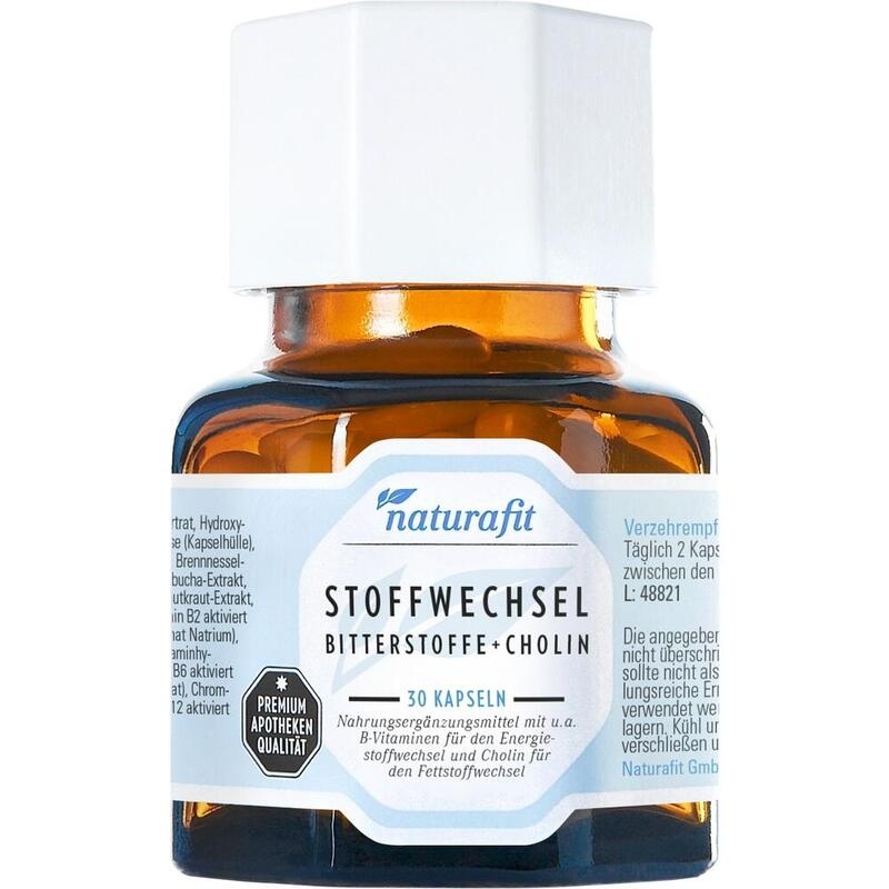 NATURAFIT Stoffwechsel Bitterstoffe+Cholin Kapseln
