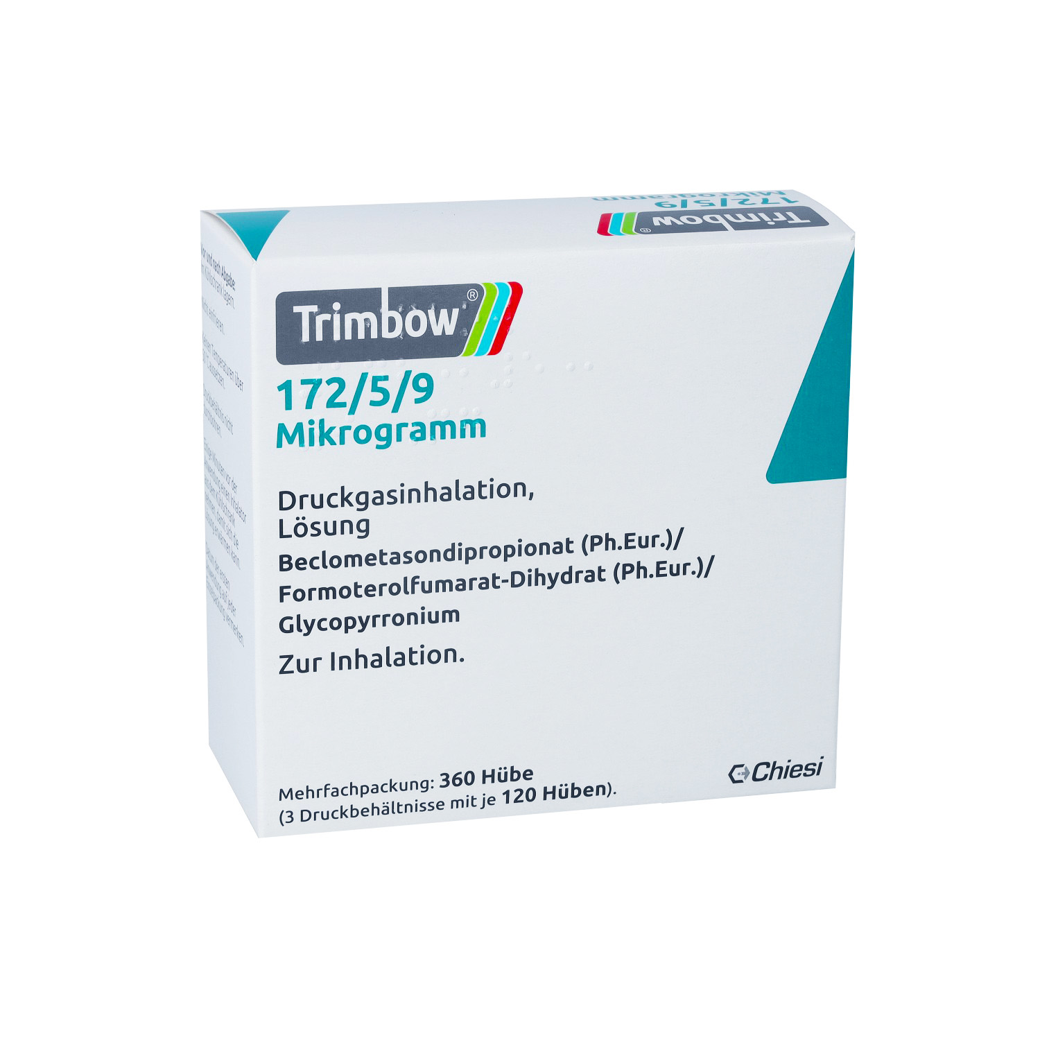 TRIMBOW 172 μg/5 μg/9 μg 120 Hub Druckgasinhalat.