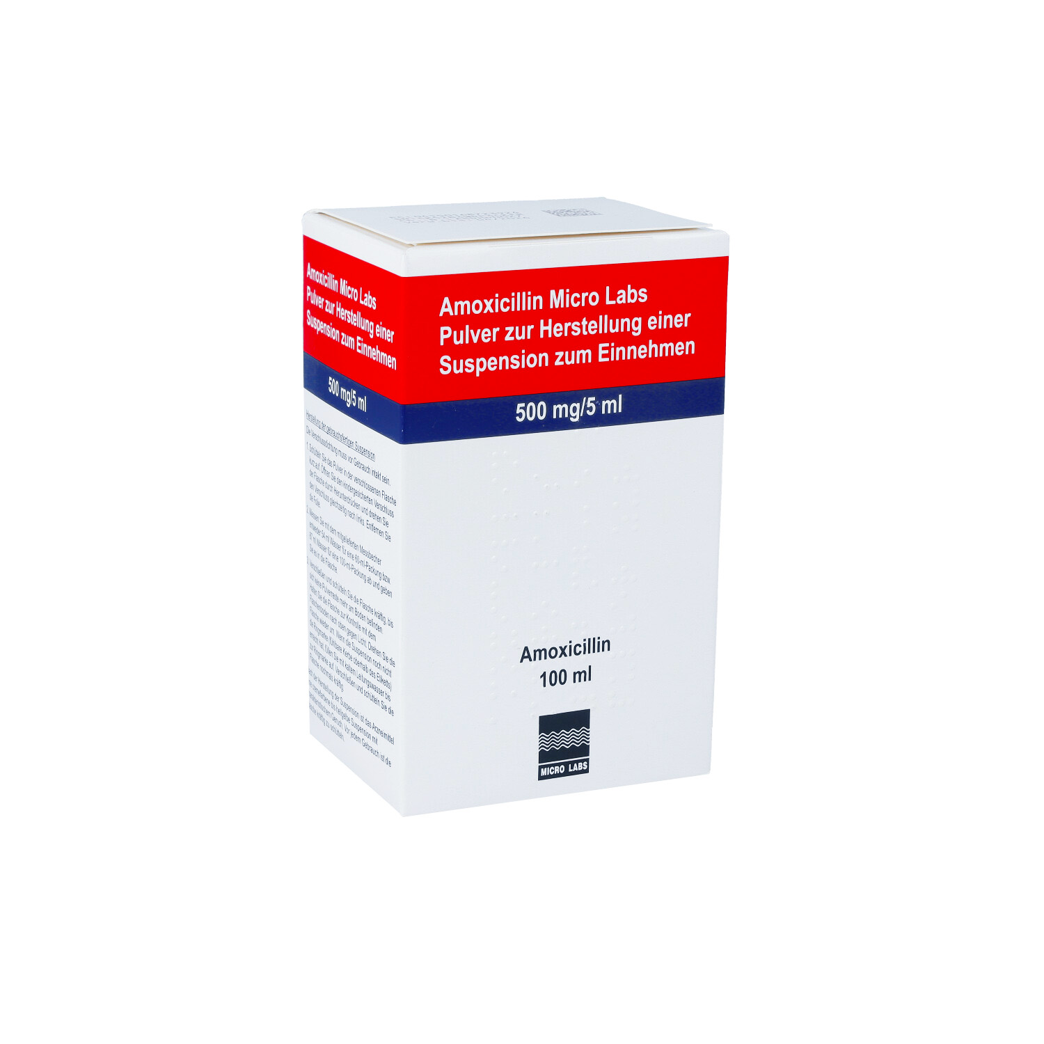 AMOXICILLIN Micro Labs 500 mg/5 ml Plv.Sus.-Herst.