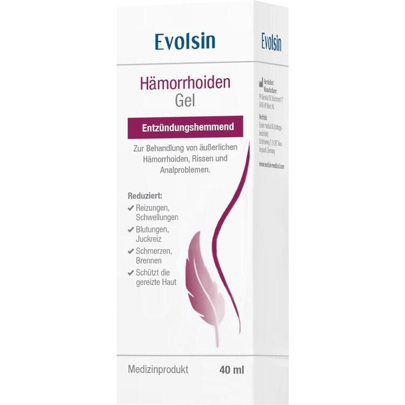 Evolsin Hämorrhoiden Gel bei Brennen, Jucken & Schmerz
