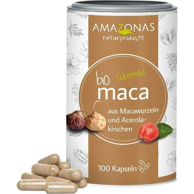 MACA BIO Vegicaps mit Bio Acerola Pulver