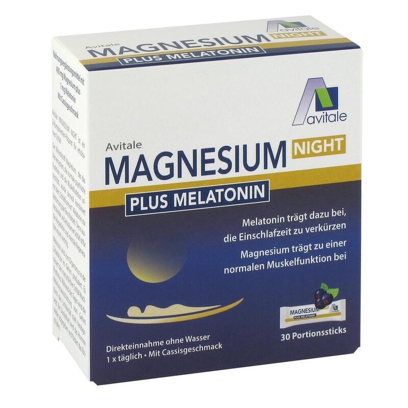 MAGNESIUM NIGHT plus 1 mg Melatonin Direktsticks