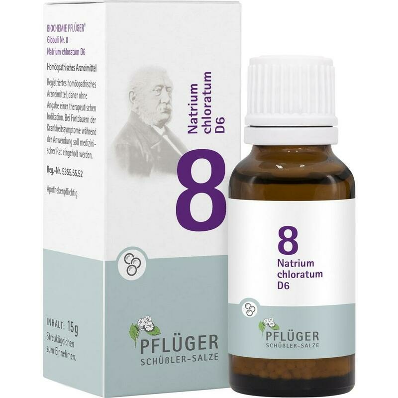 BIOCHEMIE Pflüger 8 Natrium chloratum D 6 Globuli