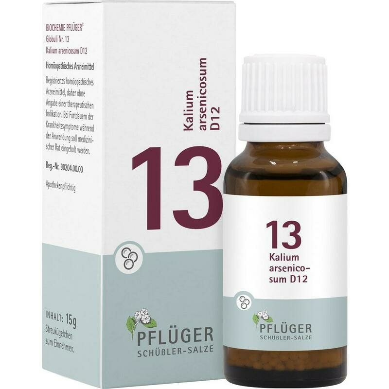 BIOCHEMIE Pflüger 13 Kalium arsenicosum D 12 Glob.