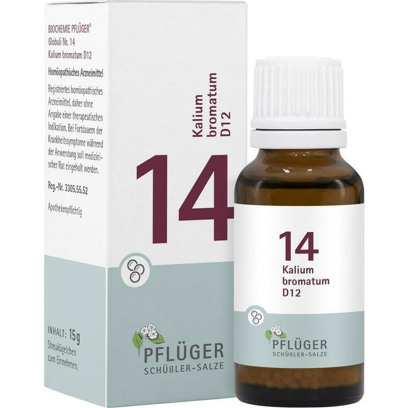 BIOCHEMIE Pflüger 14 Kalium bromatum D 12 Globuli