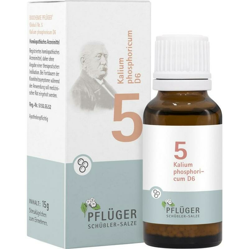 BIOCHEMIE Pflüger 5 Kalium phosphoricum D 6 Glob.
