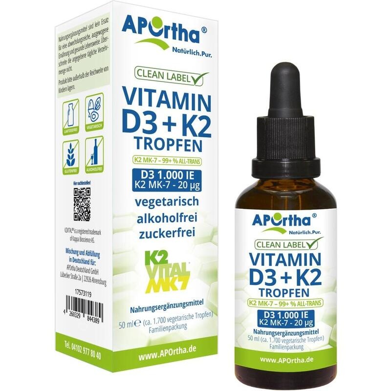 VITAMIN D3 1000 I.E.+Vitamin K2 VITAL 20 μg Tropf.