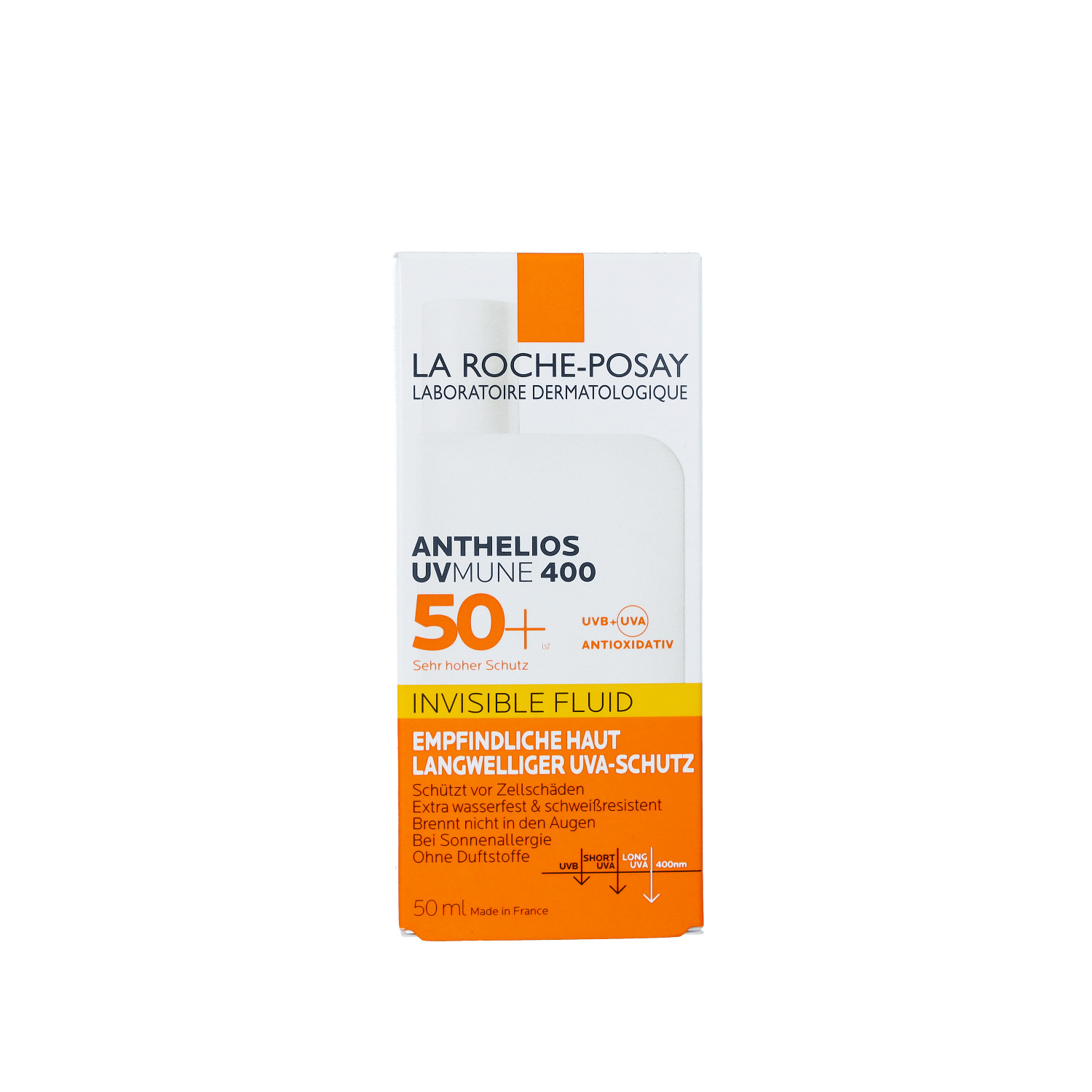 La Roche-Posay Anthelios UVMune 400 Invisible Fluid LSF 50+ – Bei Sonnenallergie & empfindlicher Haut