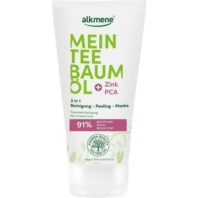 ALKMENE Mein Teebaumöl 3in1 Reinigung-Peeling-Mask