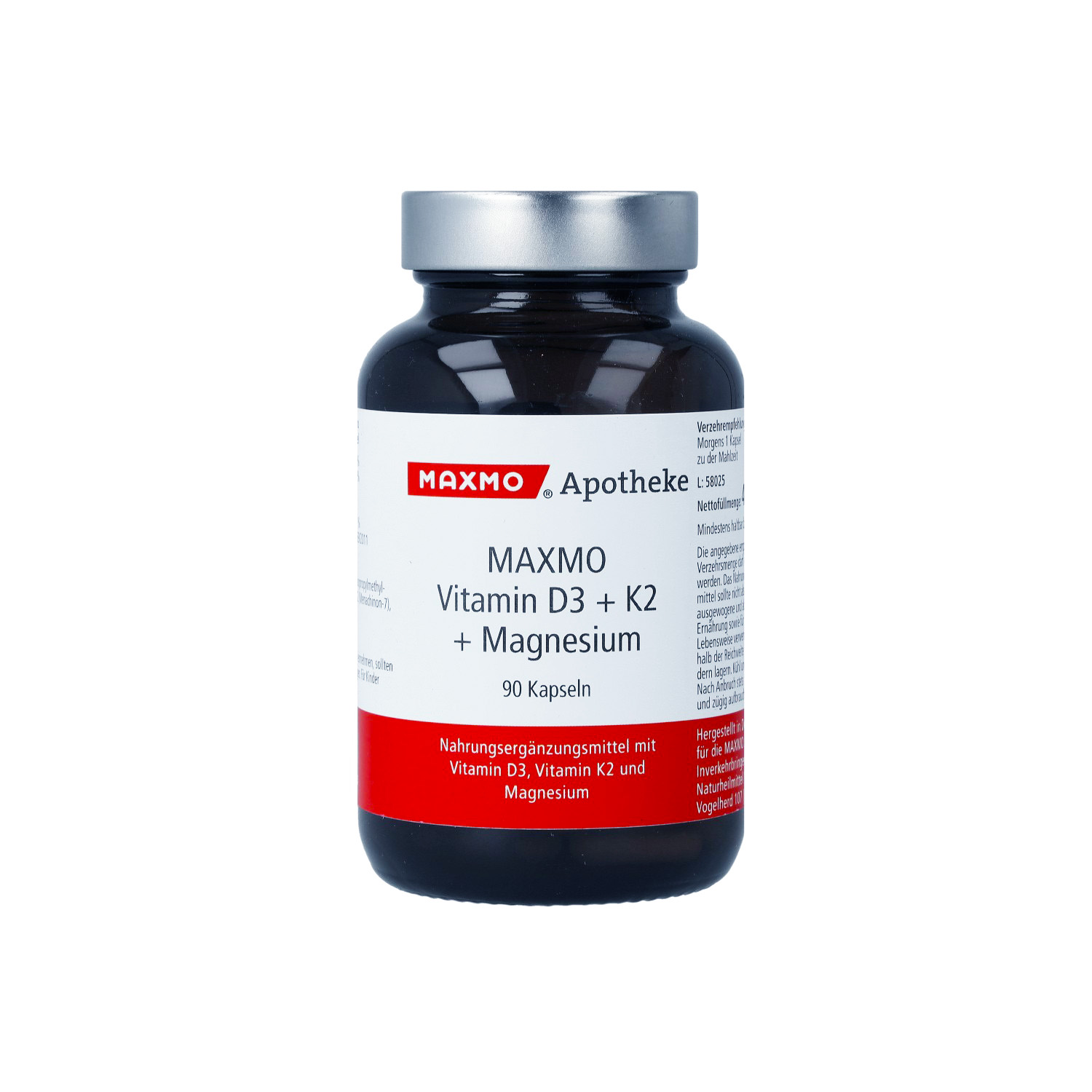 MAXMO Vitamin D3+K2+Magnesium Kapseln