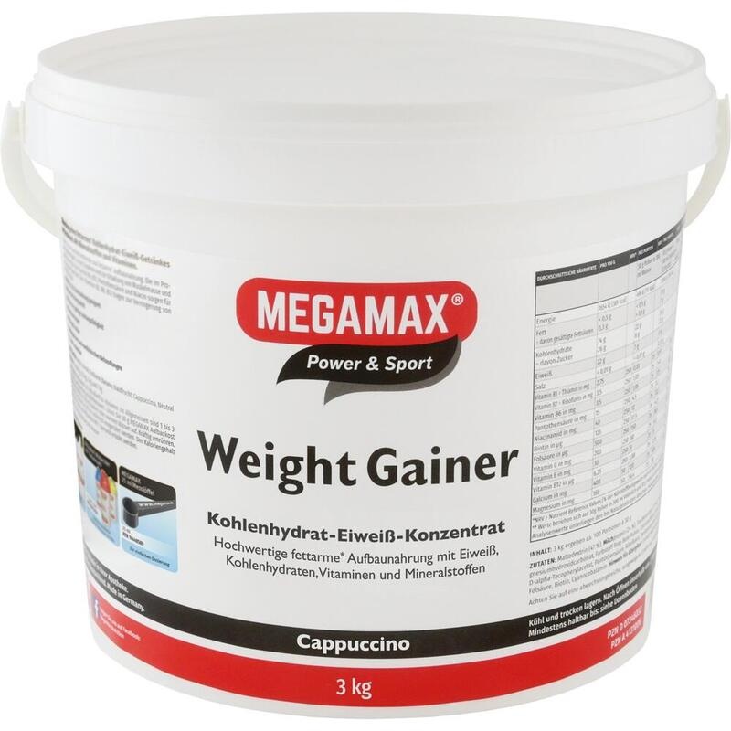 WEIGHT GAINER Megamax Cappuccino Pulver