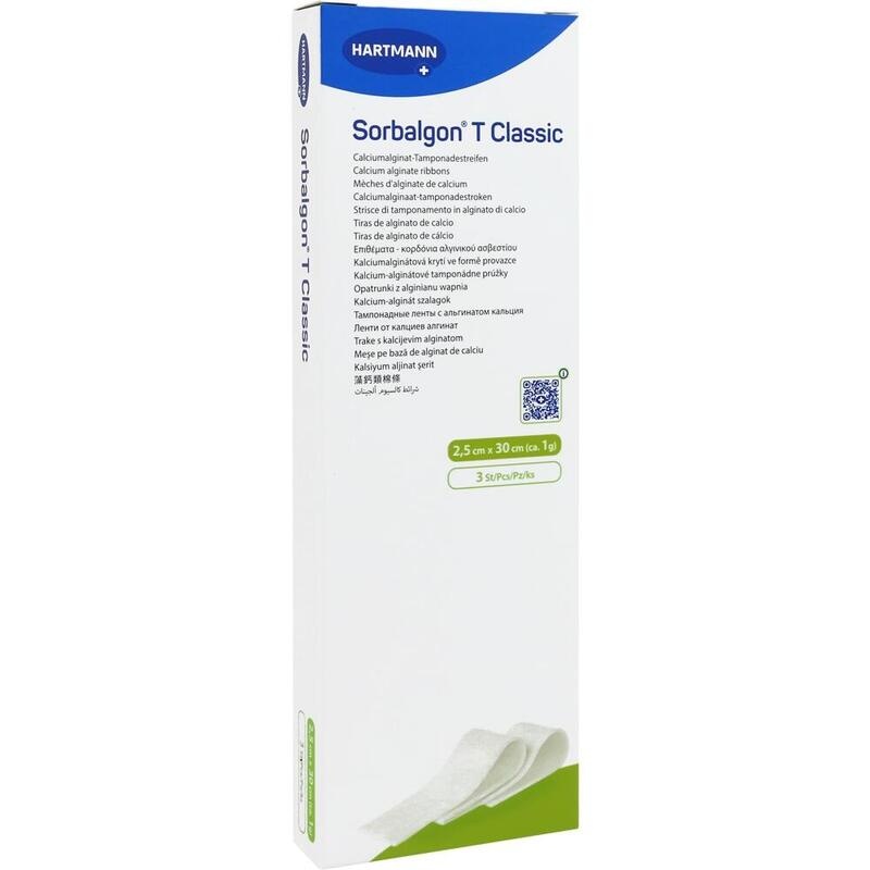 SORBALGON T Classic 1 g steril 30 cm Tamponadestr.