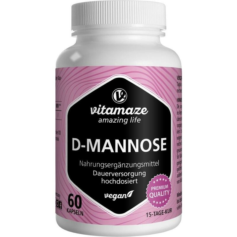 D-MANNOSE HOCHDOSIERT vegan Kapseln