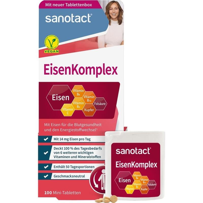 SANOTACT Eisen Komplex m.B2 Kupfer & Folsäure Tab.