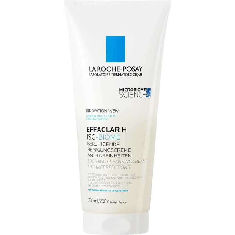 La Roche-Posay Effaclar H Iso-Biome Reinigungscreme bei austrocknender Akne-Therapie