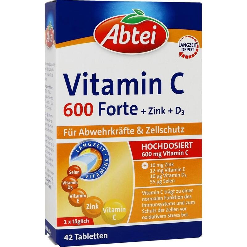 ABTEI Vitamin C 600 Forte Tabletten Titandioxidfr.