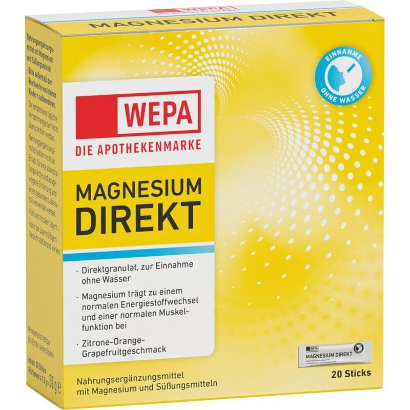 WEPA Magnesium Direkt Sticks