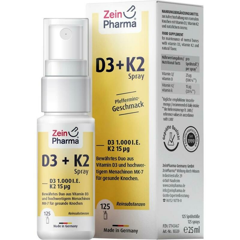 VITAMIN D3+K2 1000 I.E. Spray