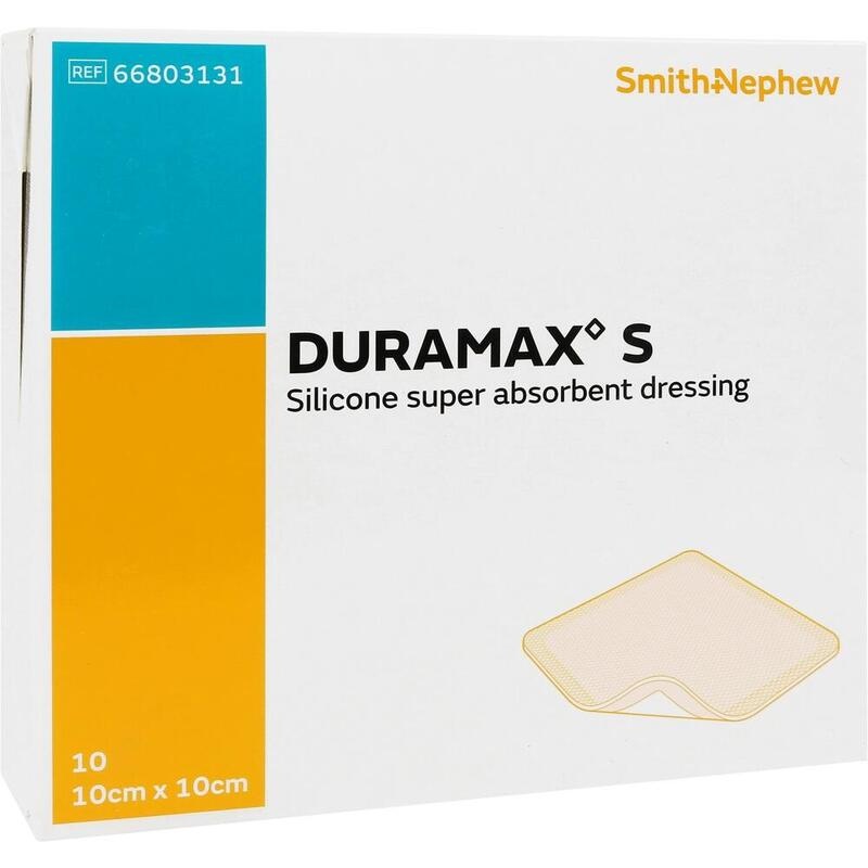 DURAMAX S 10x10 cm Superabsorber Silikonverband