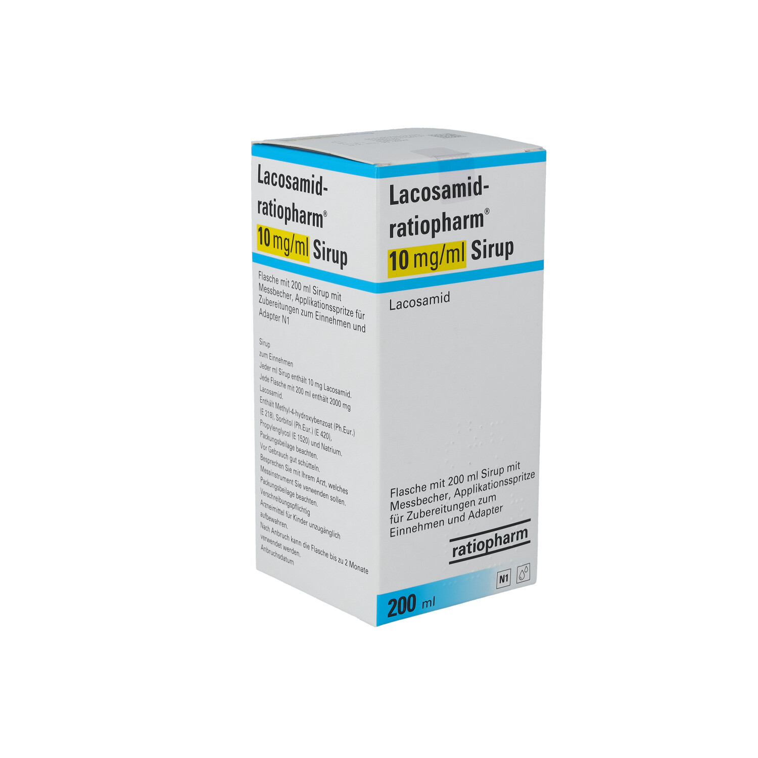 LACOSAMID-ratiopharm 10 mg/ml Sirup