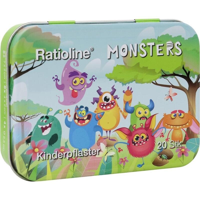 RATIOLINE Kinderpflaster Strips 3 Größen Blechbox