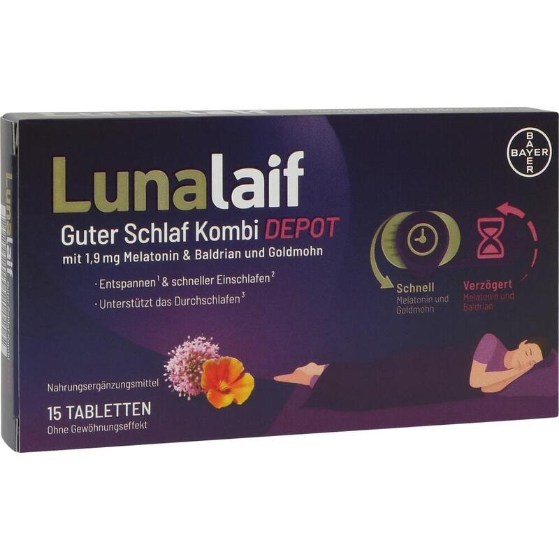 LUNALAIF Guter Schlaf Kombi Depot Tabletten