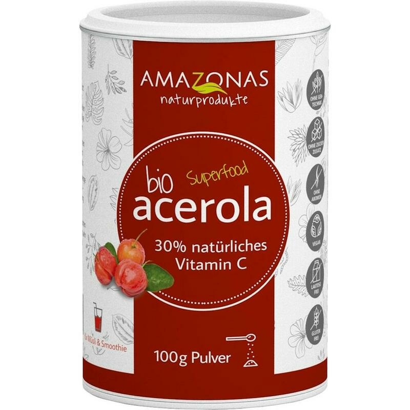 ACEROLA 100% Bio 30% nat.Vit.C ohne Zusätze Pulver