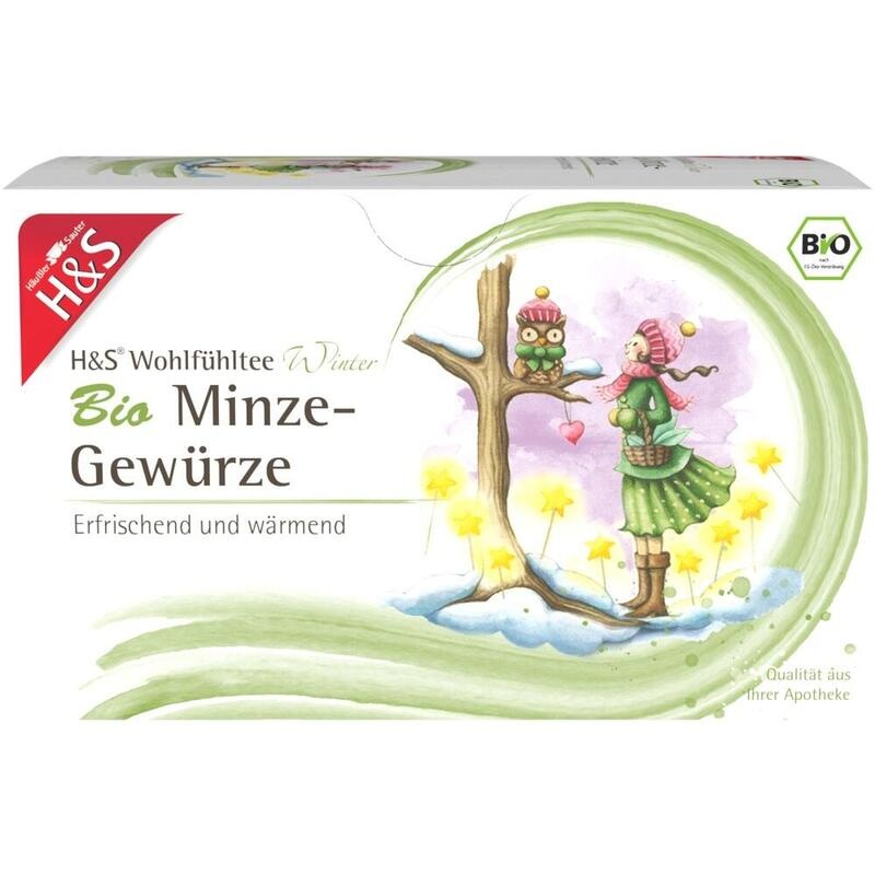 H&S Wintertee Bio Minze-Gewürze Filterbeutel