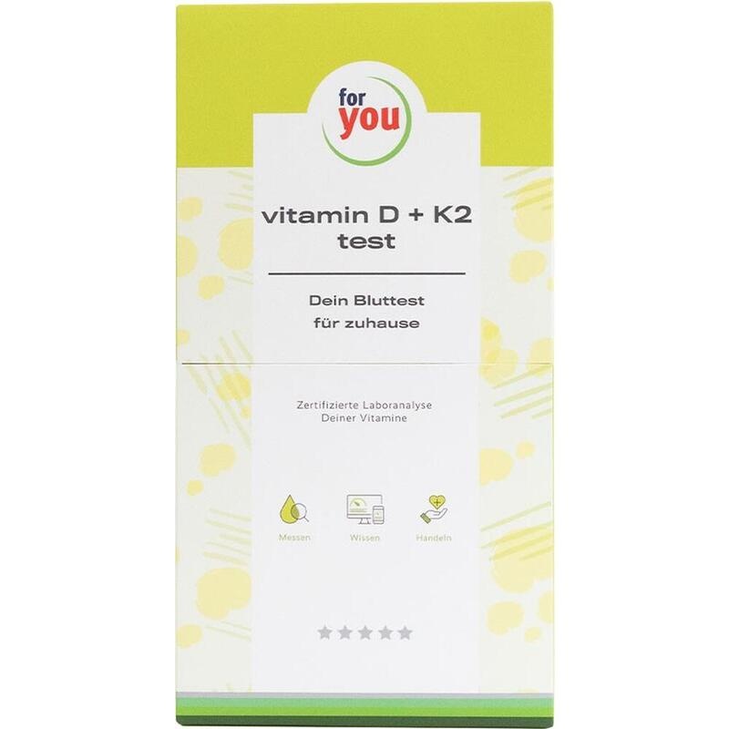 FOR YOU vitamin D3 & K2 test Bluttest f.zuhause