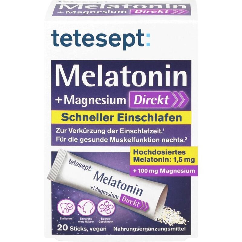 TETESEPT Melatonin+Magnesium Direkt Sticks
