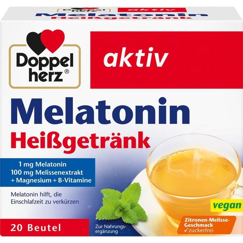 DOPPELHERZ Melatonin Heißgetränk Granulat
