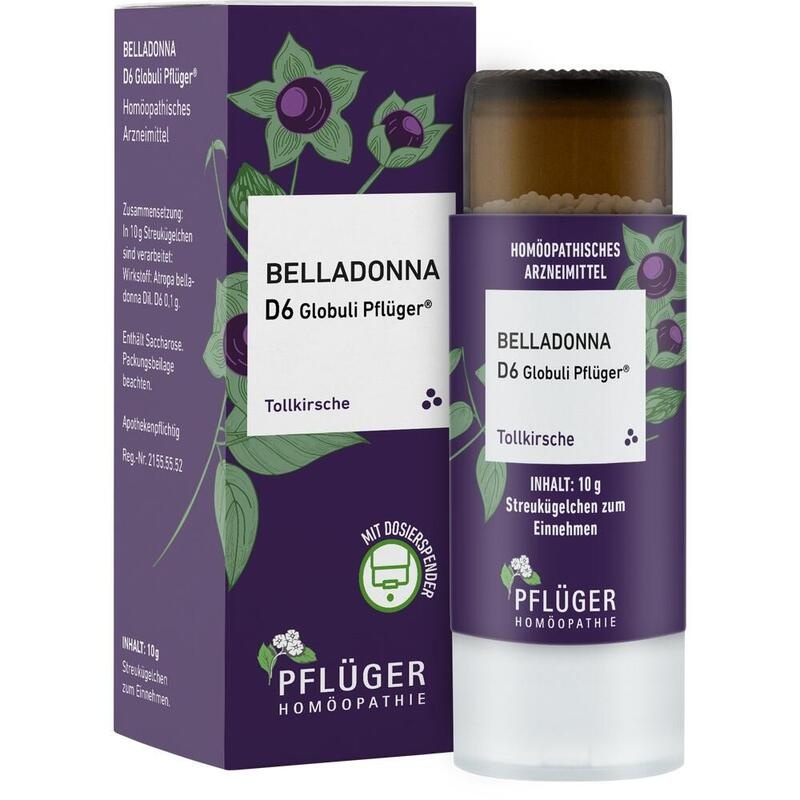BELLADONNA D 6 Globuli Pflüger Globulispender