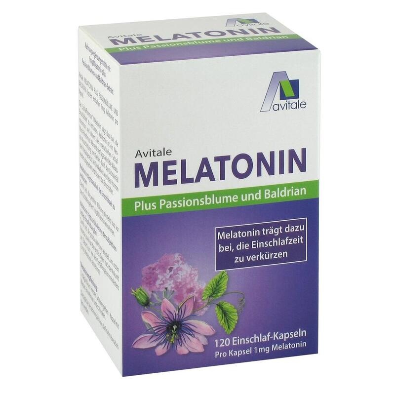 MELATONIN+PASSIONSBLUME+Baldrian Kapseln