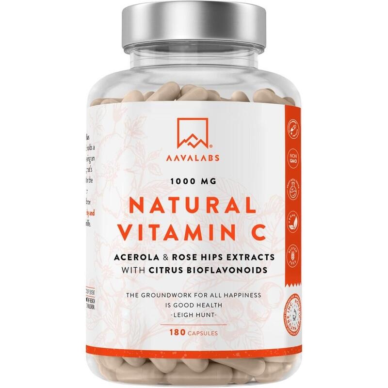 AAVALABS Vitamin C Acerola Camu-Camu Hagebutte Kps