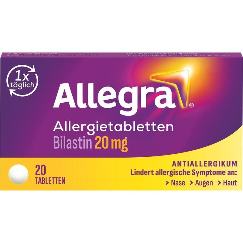 Allegra Allergietabletten bei Heuschnupfen, Tierhaar- & Hausstauballergie - macht nicht müde